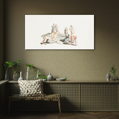 Obraz na Szkle Scena mitologiczna w pastelowych odcieniach