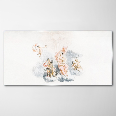 Obraz na Szkle Rysunek Ancient Angels Clouds