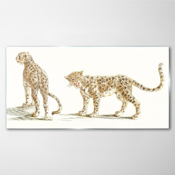 Obraz na Szkle Leopardzi w ruchu