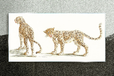 Obraz na Szkle Leopardzi w ruchu