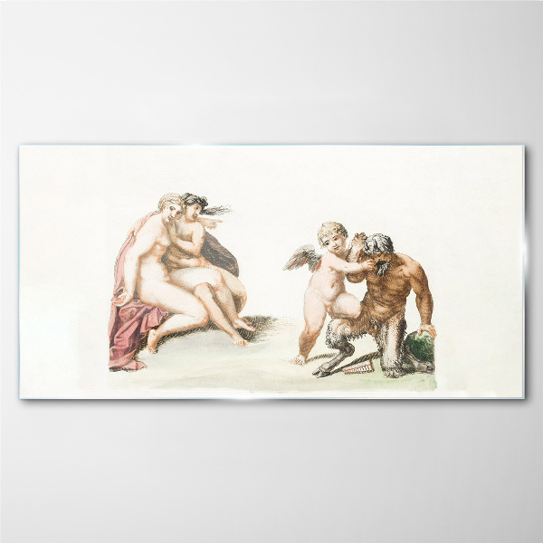 Obraz na Szkle Mitologiczne spotkanie w blasku miłości