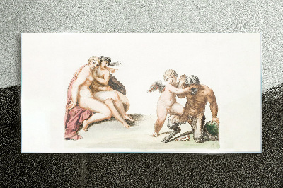 Obraz na Szkle Mitologiczne spotkanie w blasku miłości