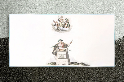 Obraz na Szkle Mitologiczne inspiracje w pastelowych tonach