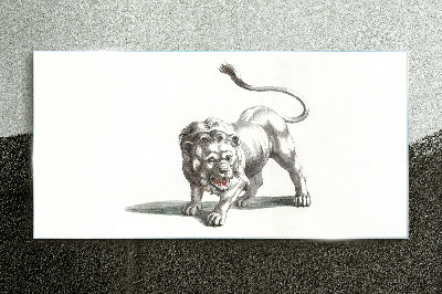Obraz Szklany Lion in Motion