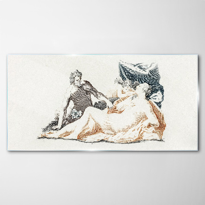 Obraz Szklany Mitologiczna scena z bóstwami
