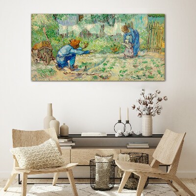Obraz Szklany Pierwsze kroki Van Gogh