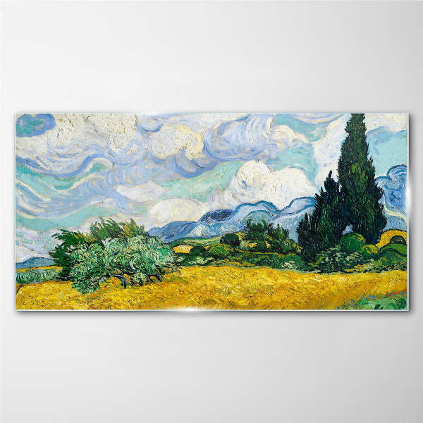 Obraz na Szkle Pole Przenicy Van Gogh