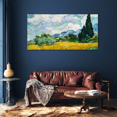 Obraz na Szkle Pole Przenicy Van Gogh
