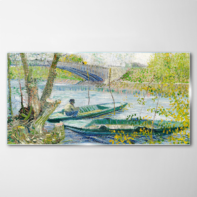 Obraz Szklany Wędkowanie wiosna Van Gogh
