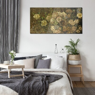 Obraz na Szkle Abstrakcja Kwiaty Monet