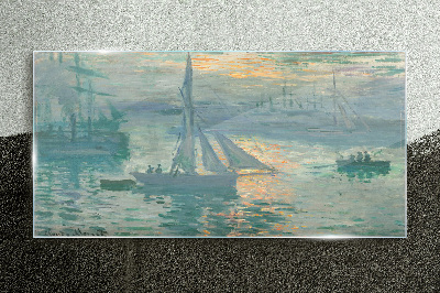 Obraz Szklany Port w Le Havre
