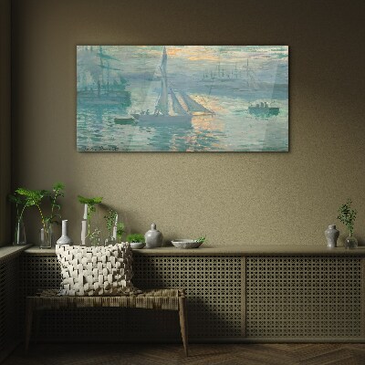 Obraz Szklany Port w Le Havre