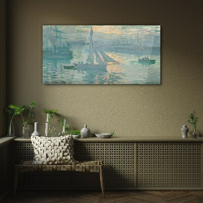 Obraz Szklany Sunrise Marine Monet