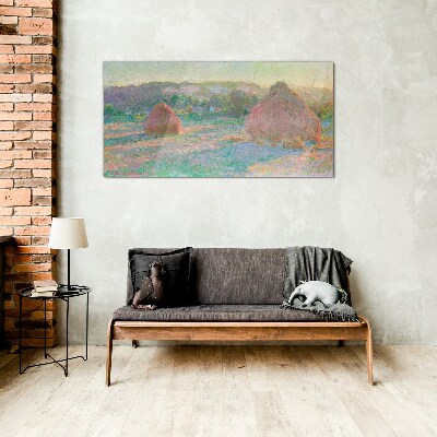 Obraz na Szkle stogi siana Monet