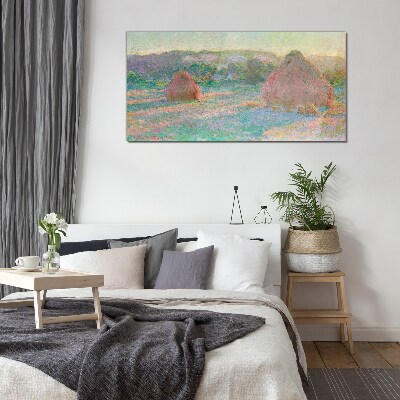 Obraz na Szkle stogi siana Monet
