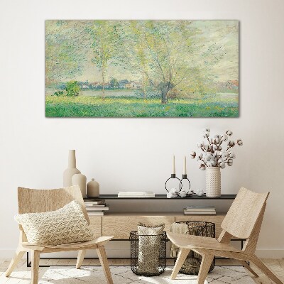 Obraz na Szkle Nowoczesny Willows Monet