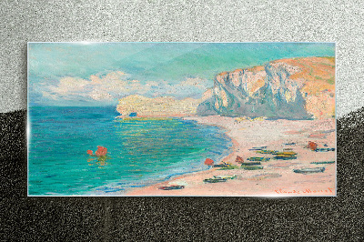 Obraz Szklany Plaża Falaise dAmont Monet