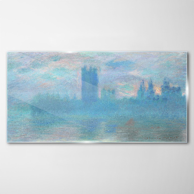 Obraz na Szkle Domy Parlamentu Monet