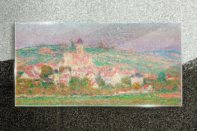 Obraz Szklany Vetheuil Zachód Słońca Monet