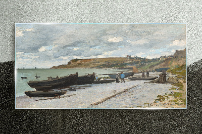 Obraz na Szkle Spokojny port w letni dzień
