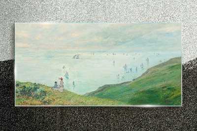 Obraz na Szkle Klify w Pourville Monet