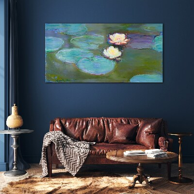 Obraz Szklany Woda lilie Monet