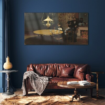 Obraz na Szkle Wnętrze po kolacji Monet