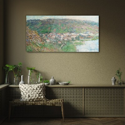 Obraz na Szkle Widok z Vetheuil Monet