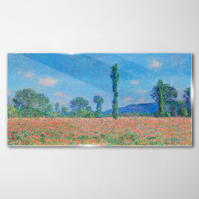 Obraz na Szkle Łąki Krajobraz Monet