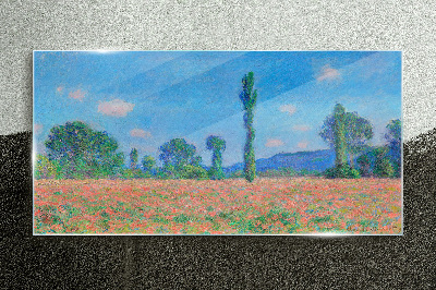 Obraz na Szkle Łąki Krajobraz Monet