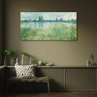 Obraz Szklany Sekwana Vétheuil Monet
