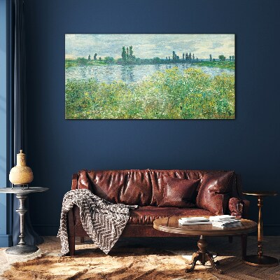 Obraz Szklany Sekwana Vétheuil Monet