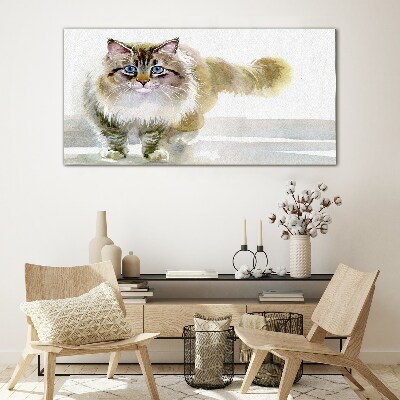Obraz Szklany Nowoczesny Zwierzę Kot