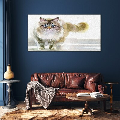 Obraz Szklany Nowoczesny Zwierzę Kot
