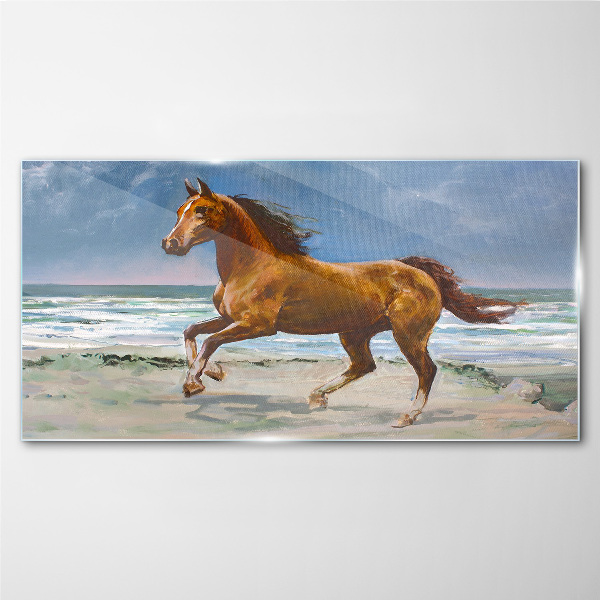 Obraz Szklany Galloping Horse by Unknown Artist