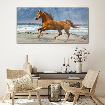 Obraz Szklany Galloping Horse by Unknown Artist