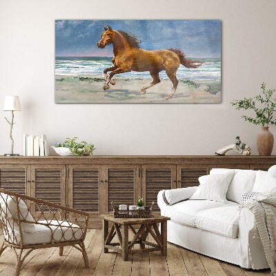 Obraz Szklany Galloping Horse by Unknown Artist