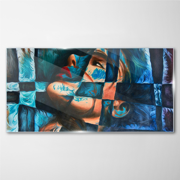 Obraz Szklany kobiety abstrakcja