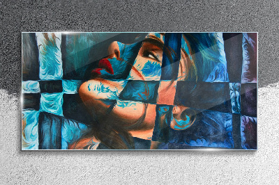 Obraz Szklany kobiety abstrakcja