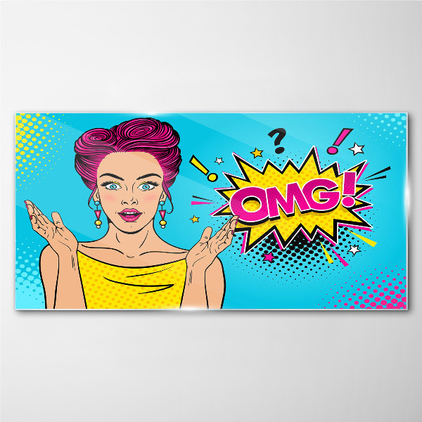 Obraz Szklany Zaskoczenie w Pop Art