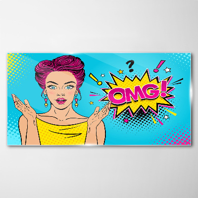 Obraz Szklany Zaskoczenie w Pop Art