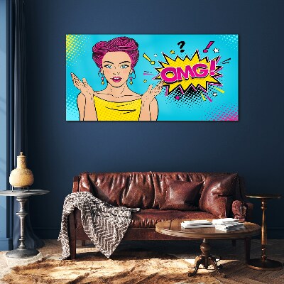 Obraz Szklany Zaskoczenie w Pop Art