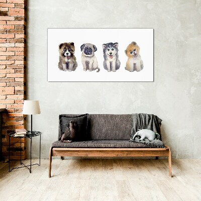Obraz na Szkle Abstrakcja Zwierzęta Psy