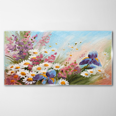 Obraz Szklany malarstwo kwiaty roślina