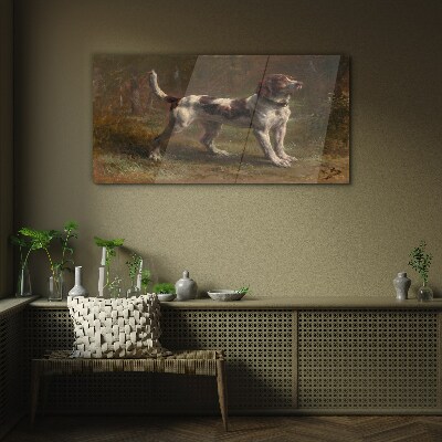 Obraz na Szkle Nowoczesny las zwierzę pies