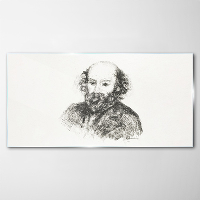 Obraz na Szkle Portret mężczyzny w stylu klasycznym