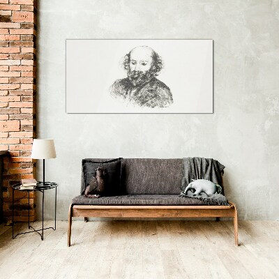 Obraz na Szkle Portret mężczyzny w stylu klasycznym