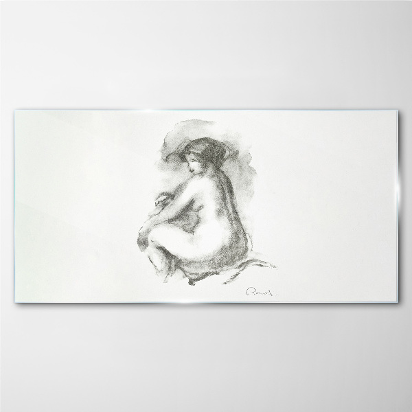 Obraz Szklany Rysunek Kobiety Szkic