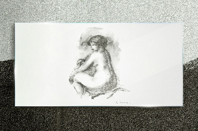 Obraz Szklany Rysunek Kobiety Szkic