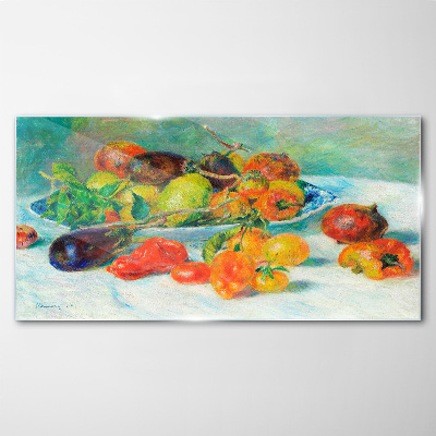 Obraz Szklany Owoce Warzywa Cytryny